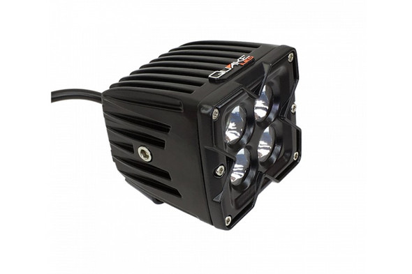 Quake LED 3in 20W  Flood  Reflector Work Light w/RGB Accent - Single