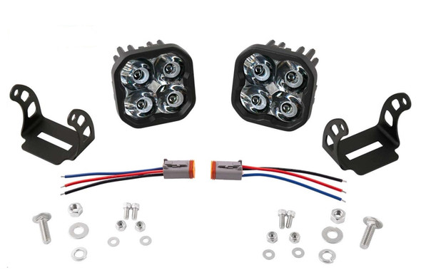 Diode Dynamics SS3 White Max LED Pod Pair, Spot - Amber