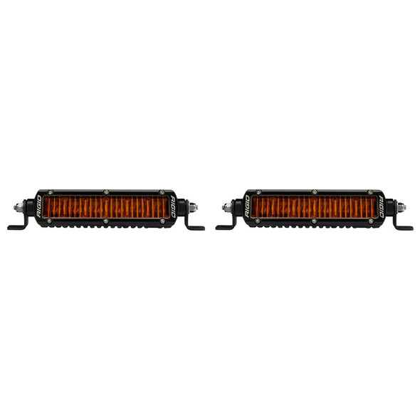 Rigid Industries SR-Series SAE 6in w/Amber PRO Lens - Pair