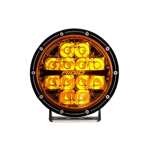 Rigid Industries 36210 360-Series 6" Round LED Lights with Spot Pattern in Amber Pro