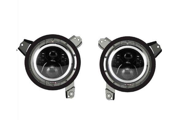 Quake LED Tempest Series 9in HD-RGB Headlights