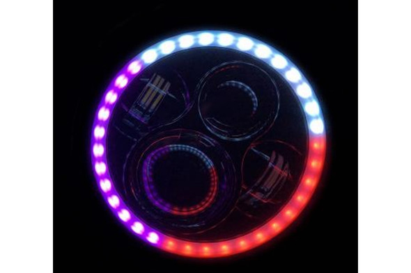 Quake LED Tempest Series 9in HD-RGB Headlights