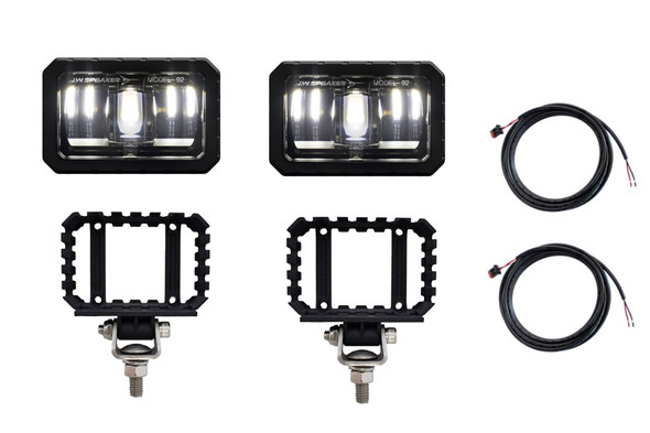 J.W. Speaker 24V LED ECE Fog Light Kit w/ Mount & Harness