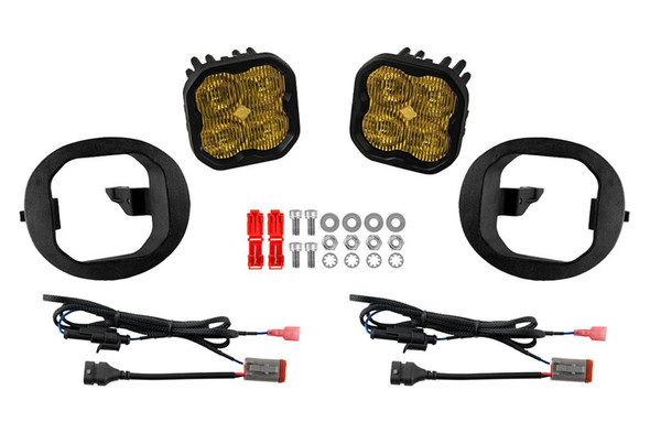 Diode Dynamics SS3 SAE Type TR Fog Light Kit, Pro - Yellow SAE Fog