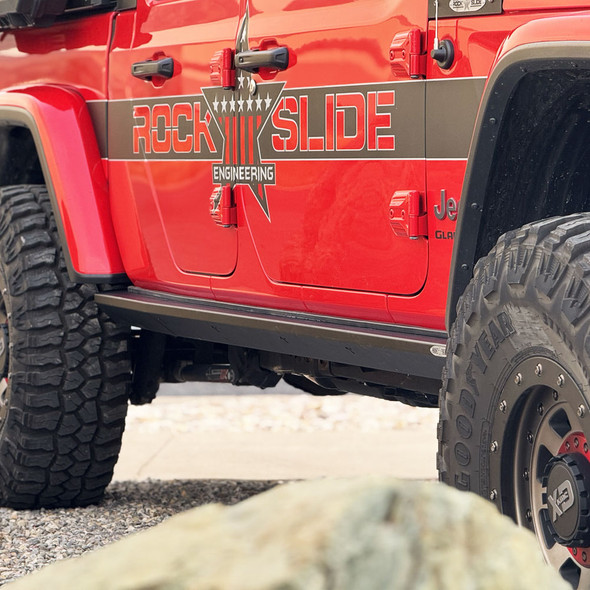 Rock Slide Engineering SL-300-JT4 Deluxe Rock Rail without Drop Steps for 20-26 Jeep Gladiator JT
