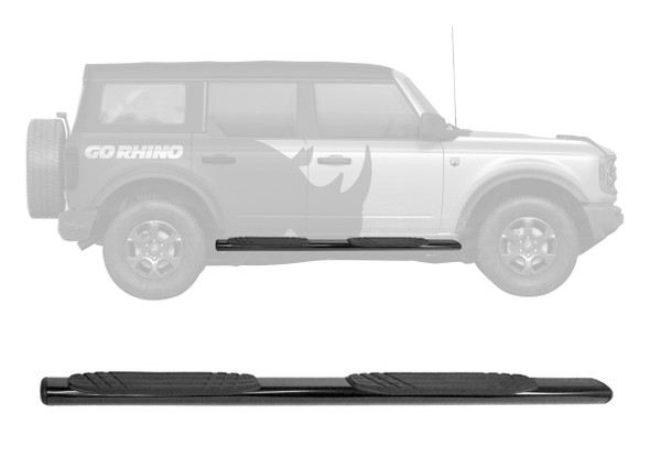 Go Rhino 4in OE Xtreme Side Step Kit - Black