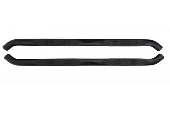 Rampage 3in Round Step Bars, Black
