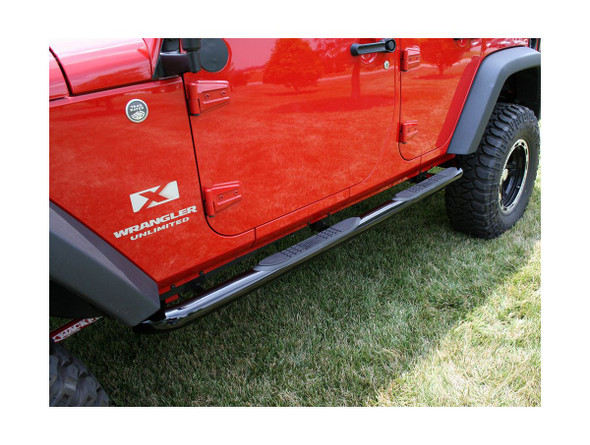 Rugged Ridge 3in Tube Side Steps Black