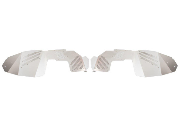 Fishbone Offroad FB33192F Aluminum Inner Fenders Liners Front Raw Aluminum Liners for 18-26 Jeep Wrangler JL