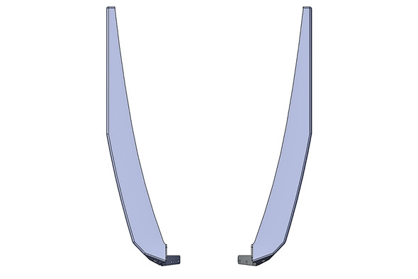 Savvy Offroad Legacy Aluminum Front High Line Fenders - Bare
