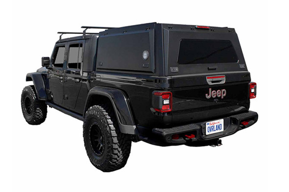 Overland Vehicle Systems Expedition Truck Cap w/Full Wing Doors, Front/Rear Windows, 3rd Brake Light