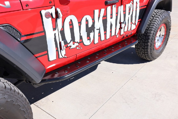 Rock Hard 4x4  RHX Series Tube Slider Rocker Guards - Flat Step