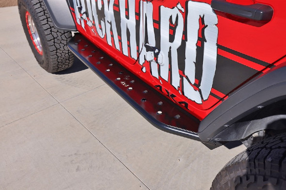 Rock Hard 4x4  RHX Series Tube Slider Rocker Guards - Flat Step