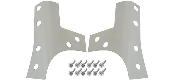Kentrol Windshield Support Overlay Set - Polished Silver