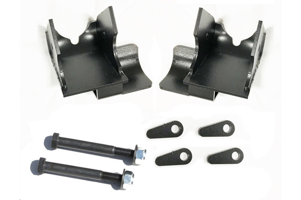 Rock Hard 4x4 Bolt-On Rear Lower Control Arm Skid Plates with Shock Mount Skids