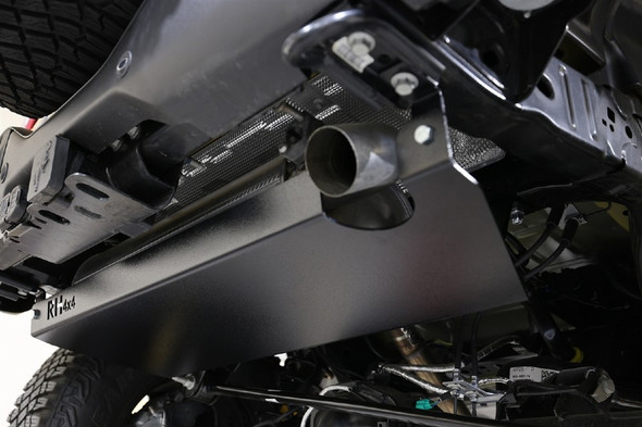 Rock Hard 4x4 Muffler Skid Plate - Black