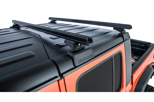 Rhino Rack Heavy Duty Black 2 Bar Roof Rack w/ Backbone and RCL Legs
