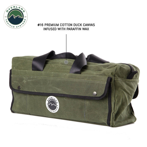 Overland Vehicle Systems 21169941 Canyon Wax Canvas Duffle Bag Small Duffle Bag