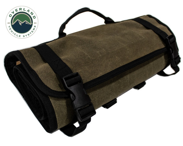 Overland Vehicle Systems Rolled First Aid Bag #16 Cotton, Waxed Canvas