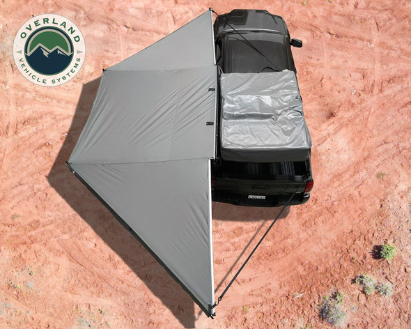 Overland Vehicle Systems 19609907 Nomadic 180 Awning with Black Storage Cover without Wall
