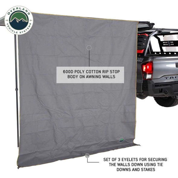 Overland Vehicle Systems Nomadic 6.5ft Awning Shade Wall