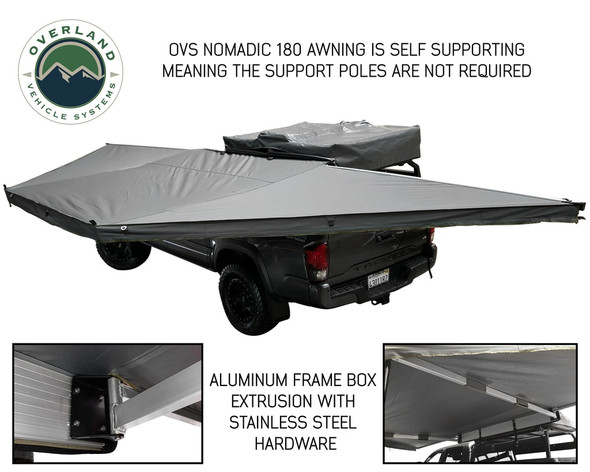 Overland Vehicle Systems 180-Degree Zip-in Wall Nomadic Awning