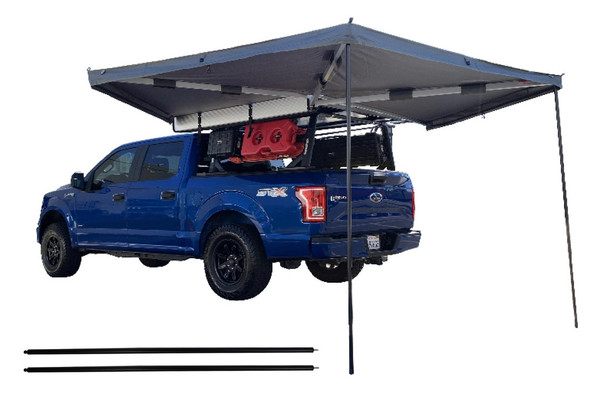 Overland Vehicle Systems Nomadic LT 270 Awning/Wall 1,2 and Mounting Brackets - Driverside