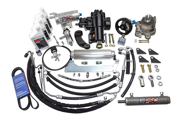PSC Cylinder Assist Steering Kit w/ 1.25in Clamp (Aftermarket Front Axle 8in Lock-to-Lock)