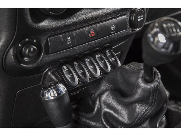 Rugged Ridge Etched Lower 5 Switch Panel Kit