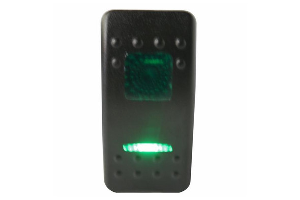 Bulldog Winch Rocker Switch ON/OFF 5-Pin, Green