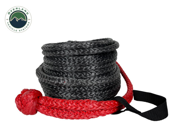 Overland Vehicle Systems Brute Recovery Winch Line w/ Storage Bag - 3/8in x 85ft