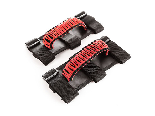 Rugged Ridge 13505.31 Paracord Grab Handles in Red for 97-23 Jeep Wrangler & Gladiator JT