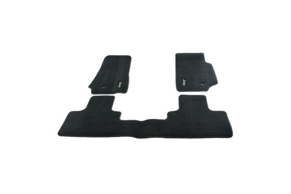 Mopar Front and Rear Carpet Floor Mats - Slate Grey