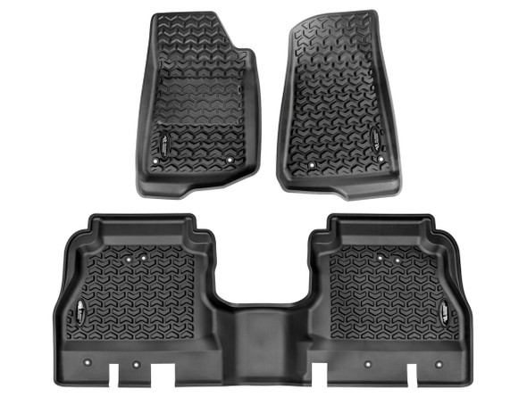Rugged Ridge 12987.44 Floor Liners Front & Rear Floor Liners for 20-26 Jeep Gladiator JT