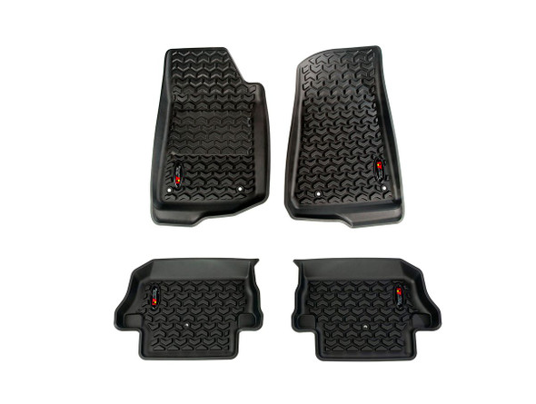 Rugged Ridge 12987.43 Floor Liners Front & Rear Floor Liners for 18-26 Jeep Wrangler JL 2-Door