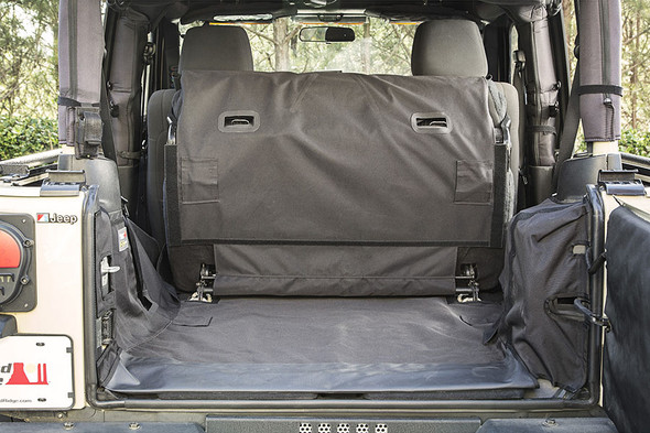 Rugged Ridge C3 Cargo Cover, 2-Door w/Subwoofer