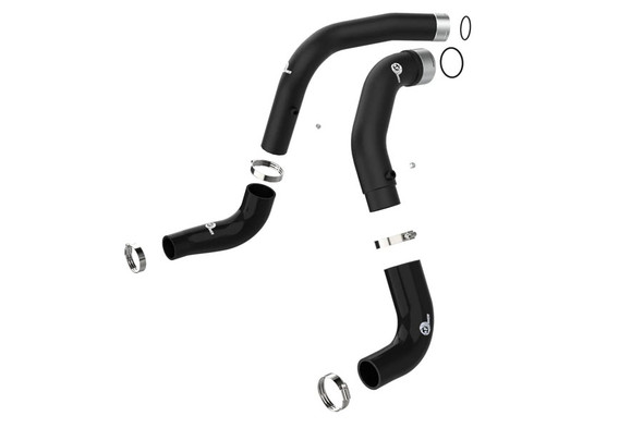 aFe POWER BladeRunner 3in Hot and Cold Charge Pipe Kit - Black