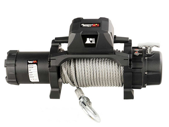 Rugged Ridge 10,000lbs Trekker Winch w/ Steel Cable and Wired Remote