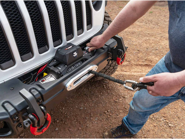 Rugged Ridge 15100.24 Trekker Series Winch 12,500 lbs with Steel Line and Wired Remote