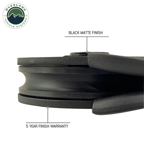 Overland Vehicle Systems 19139805 Snatch Blocks Standard with 30,000 Lbs Breaking Strength