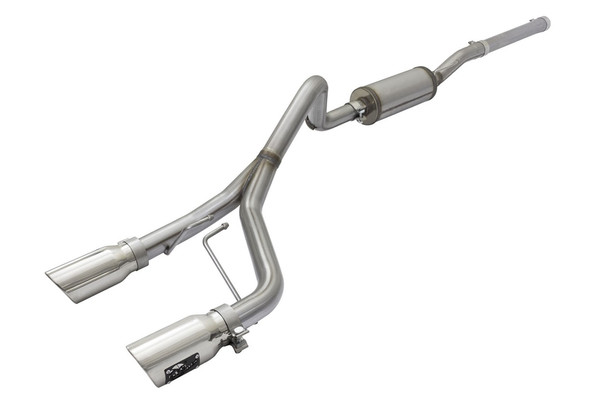 aFe POWER Rebel Series 2.5in Cat-Back Exhaust System - 409SS w/ Polished Tip