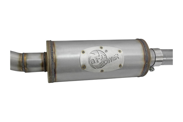 aFe POWER Rebel Series 2.5in Cat-Back Exhaust System - 409SS w/ Polished Tip