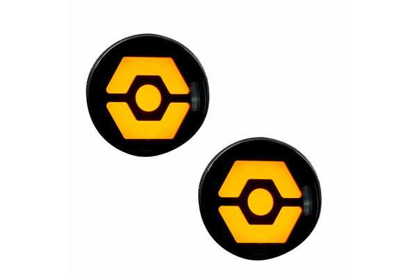 RECON Amber Fender Light Front Headlights OLED - Clear