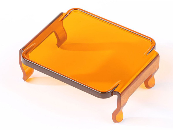 Rugged Ridge 3 Inch Square LED Light Cover, Amber