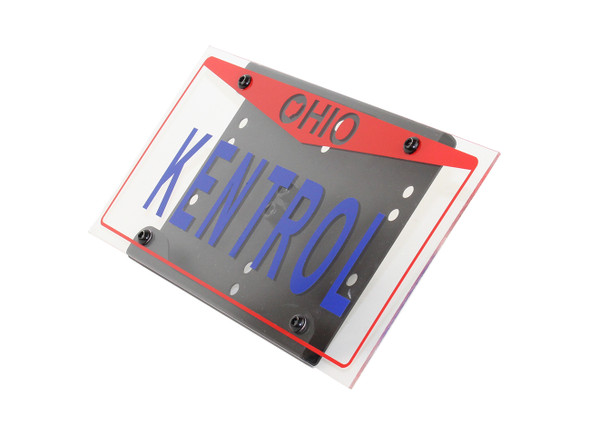 Kentrol Shackle Mounted License Plate Bracket - Textured Black