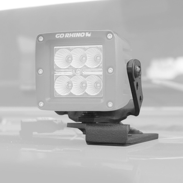 Go Rhino 3in LED Cube Light Center Hood Mount