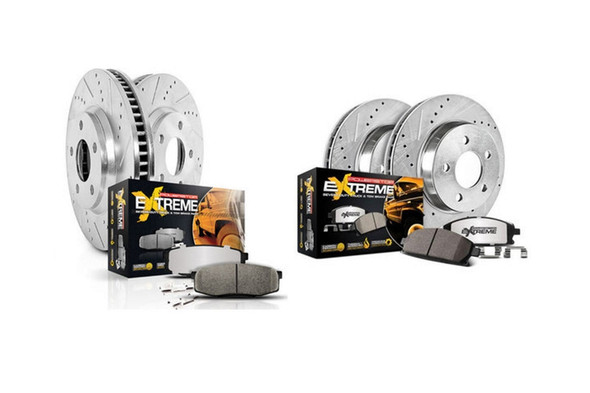 PowerStop K7938-36 Front & Rear Z36 Extreme Performance Truck & Tow Brake Kit for 18-26 Jeep Wrangler JL Sahara & Rubicon