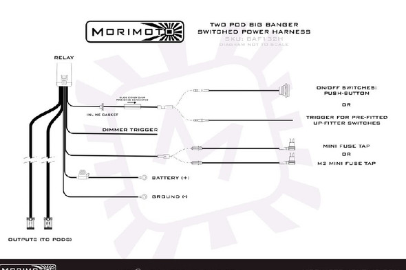 Morimoto Bigbanger 2x Pod Power Harness