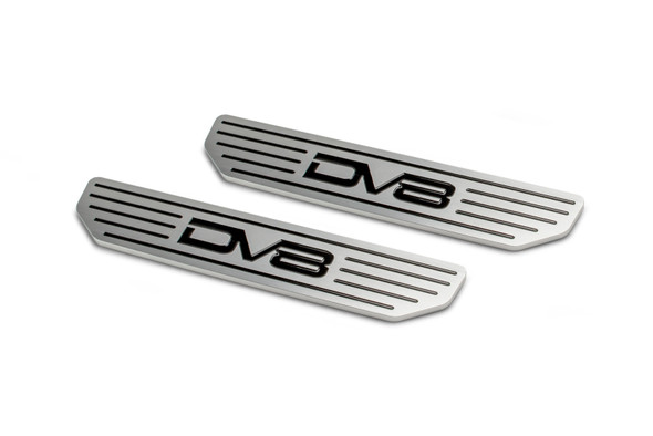 DV8 Offroad D-JL-180014-SIL2 Front Sill Plates with DV8 Logo for 18-26 Jeep Wrangler JL & Gladiator JT