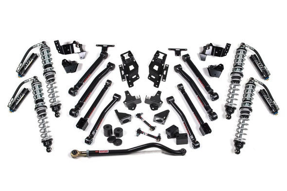 JKS J-Max 3.5in Lift Kit w/ Fox 2.5 Reservoir DSC Shocks (Rubber Bushing)